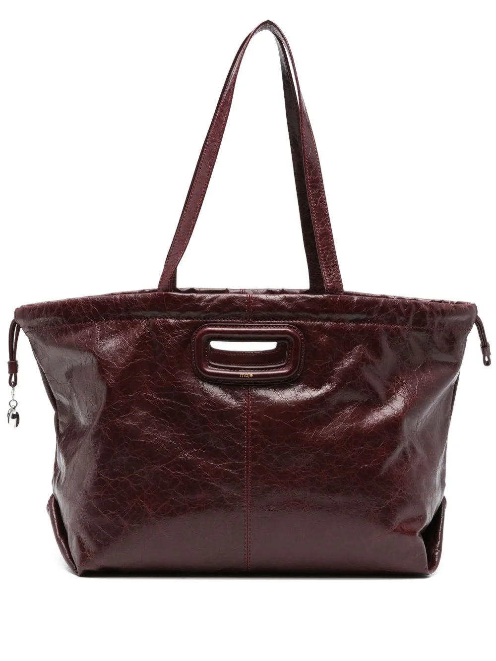 leather tote bag - 1