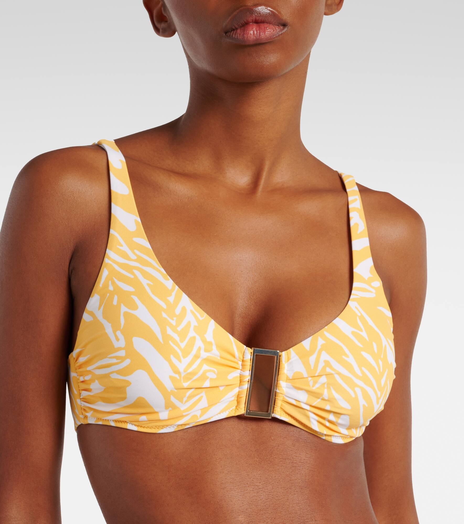 Bel Air printed bikini top - 4