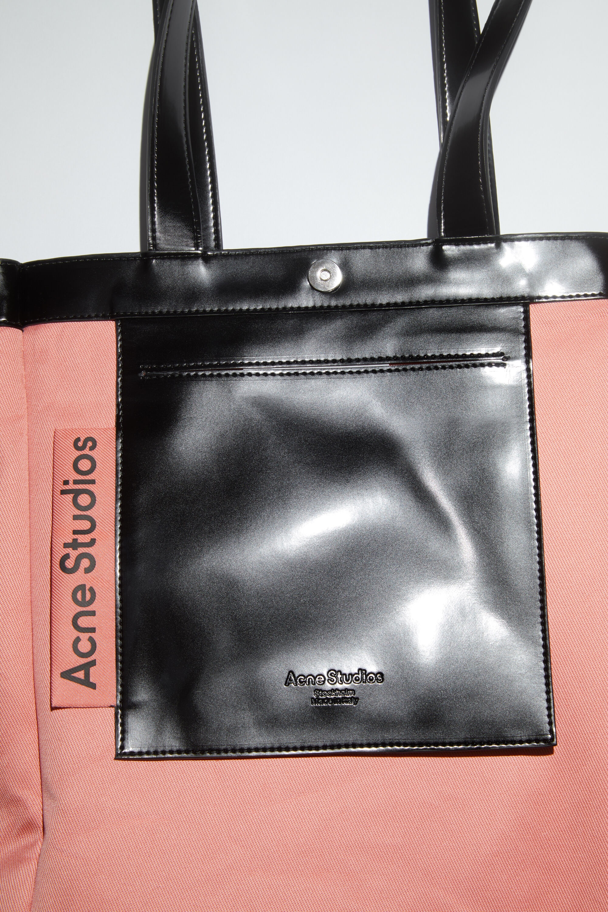 Logo shoulder tote bag - Black - 6