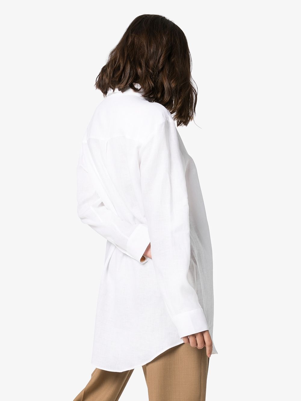 oversized linen shirt - 4