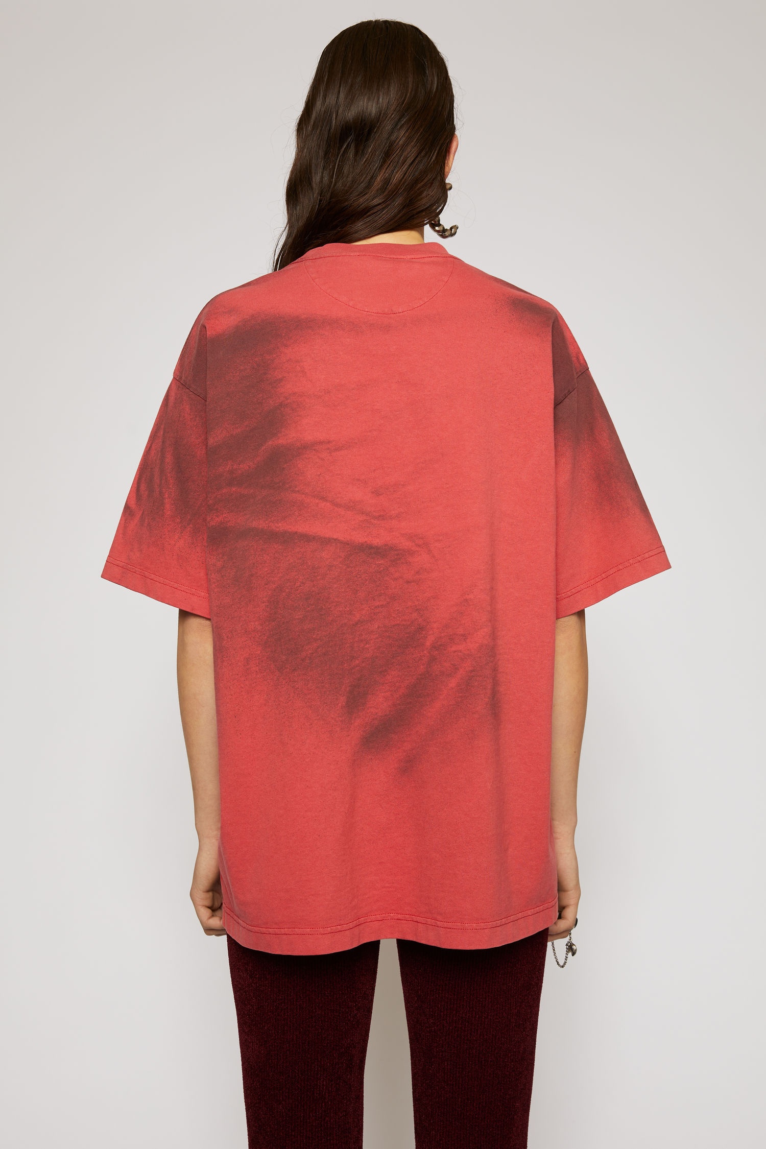 Spray-paint t-shirt red rubber - 3