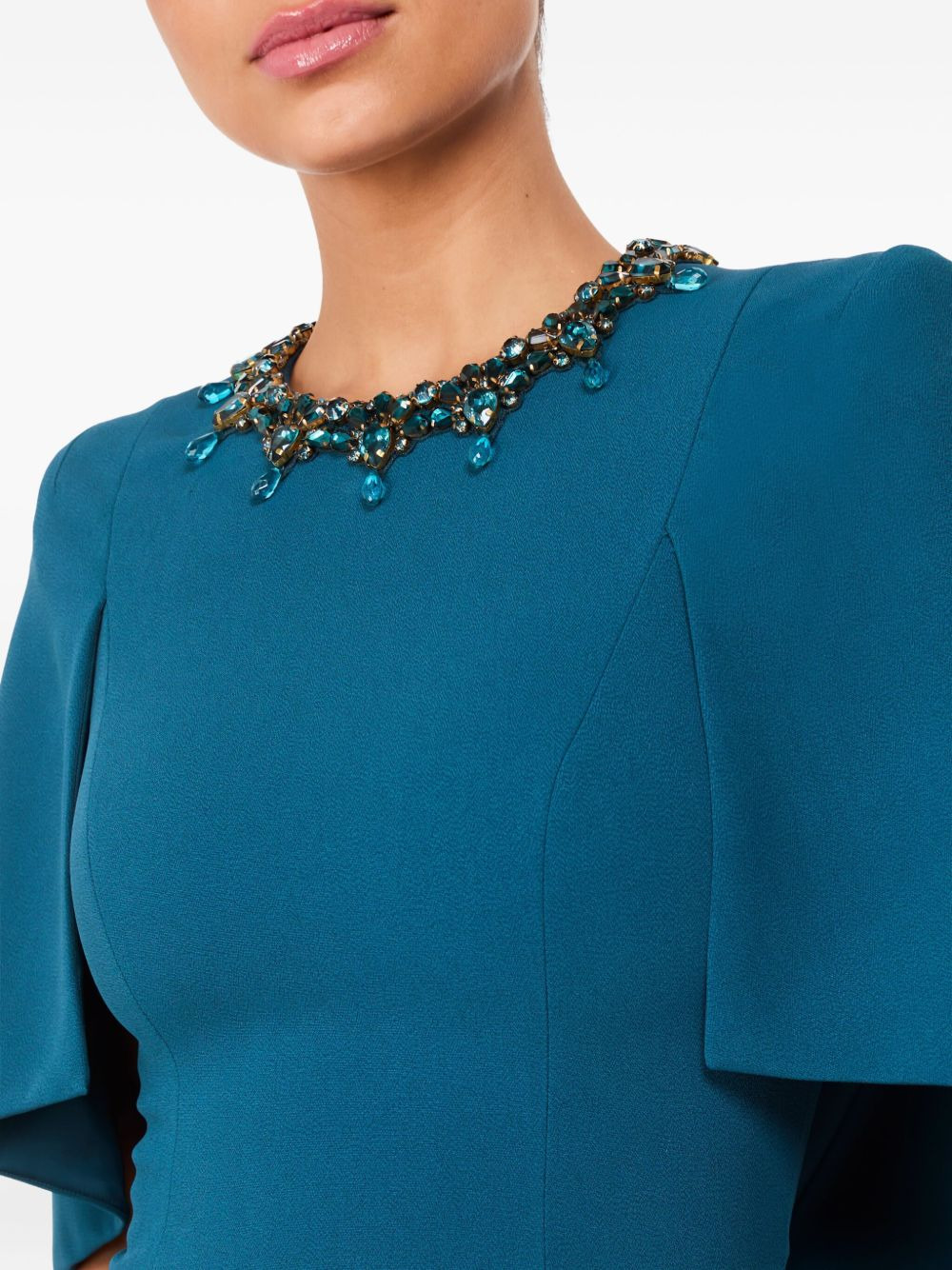Ursa embellished-neck midi dress - 5