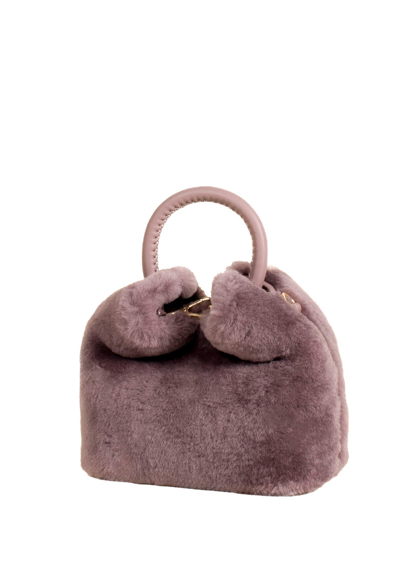 Elleme Madeleine Shearling Montone Mauve outlook