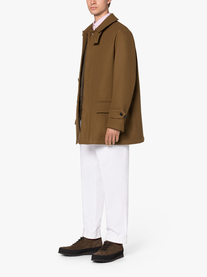 TRAVEL DARK CAMEL WOOL COAT 4