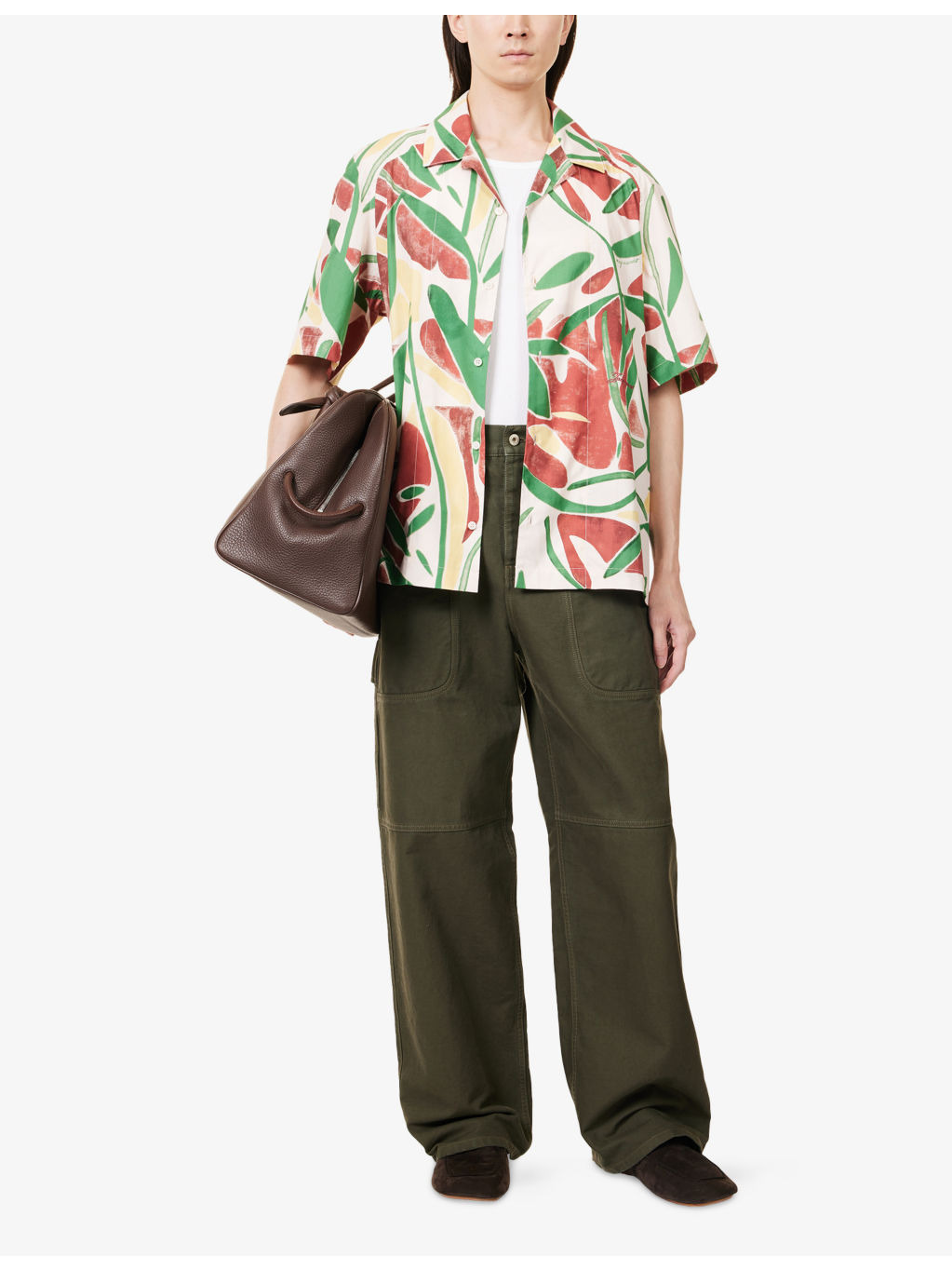 La Chemise Fonccio Graphic-print Cotton Shirt - 2