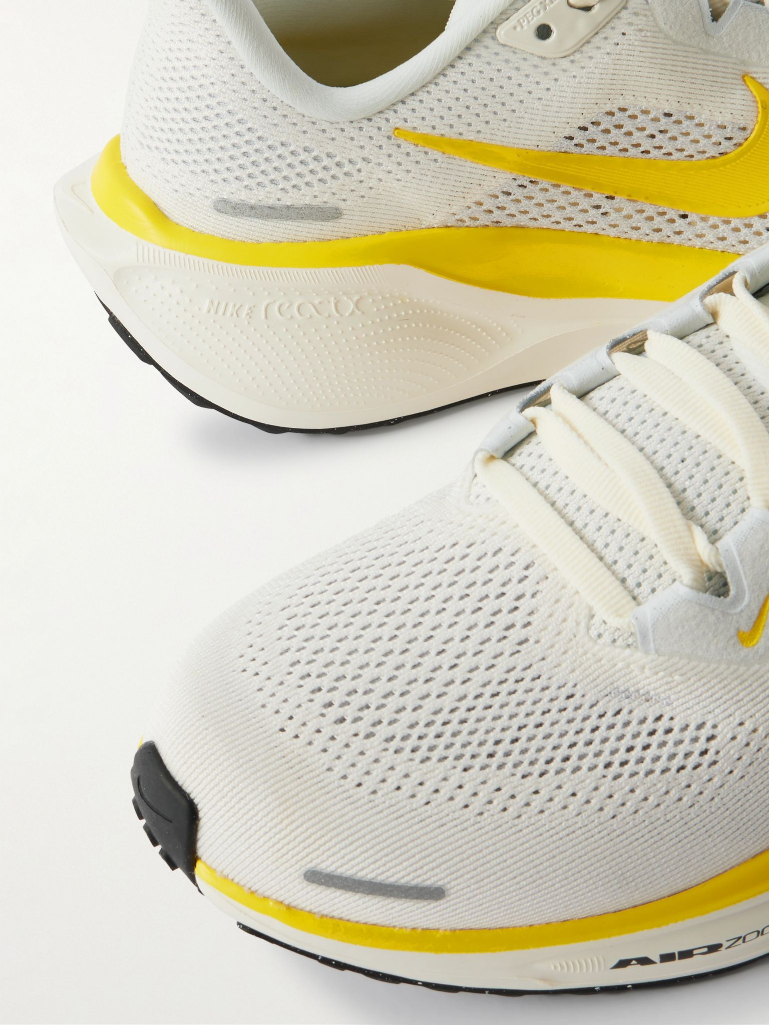 Pegasus 41 rubber-trimmed mesh sneakers Pastel yellow - 4
