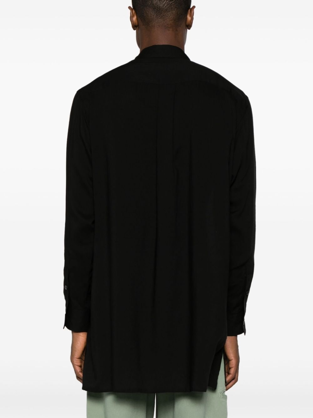 drop-shoulder classic-collar shirt - 4