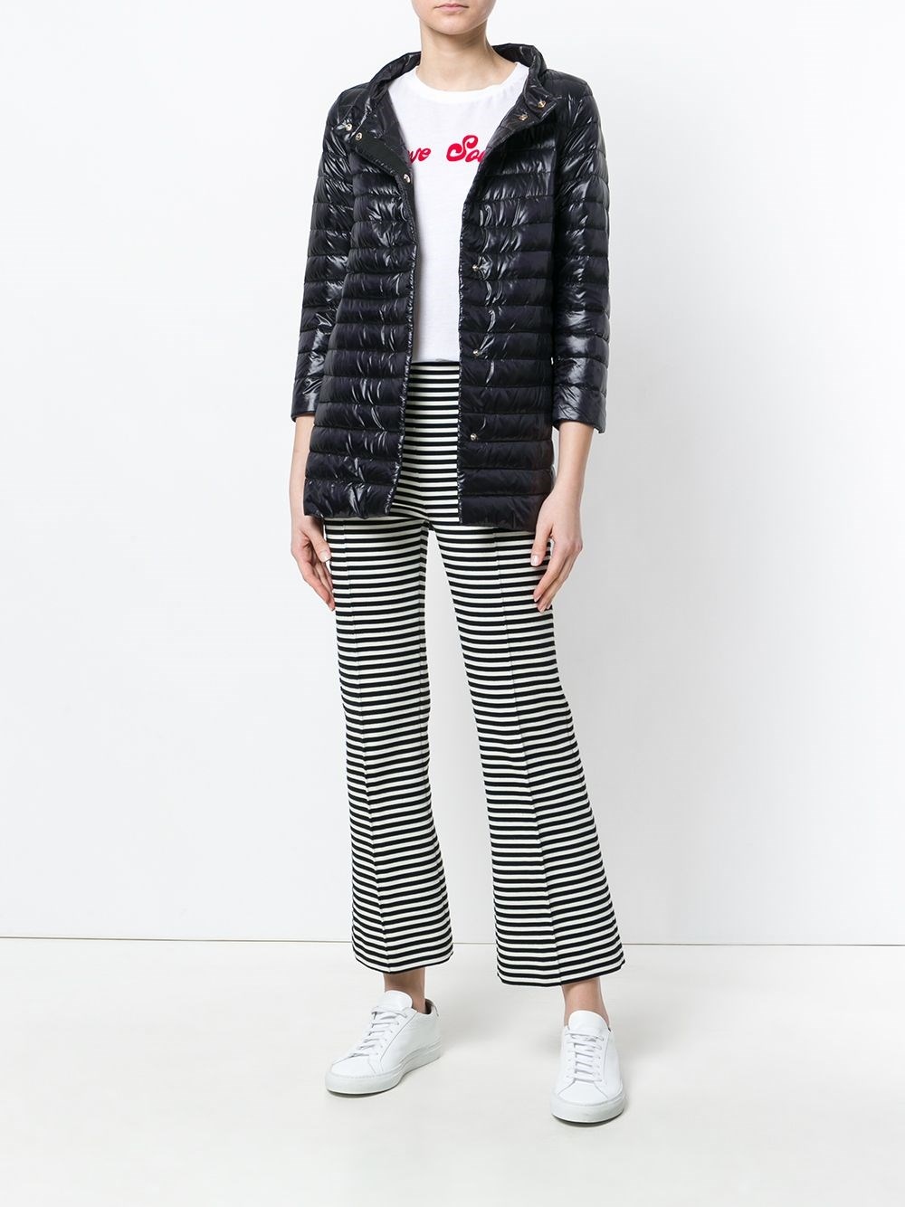 Nylon midi down jacket - 2