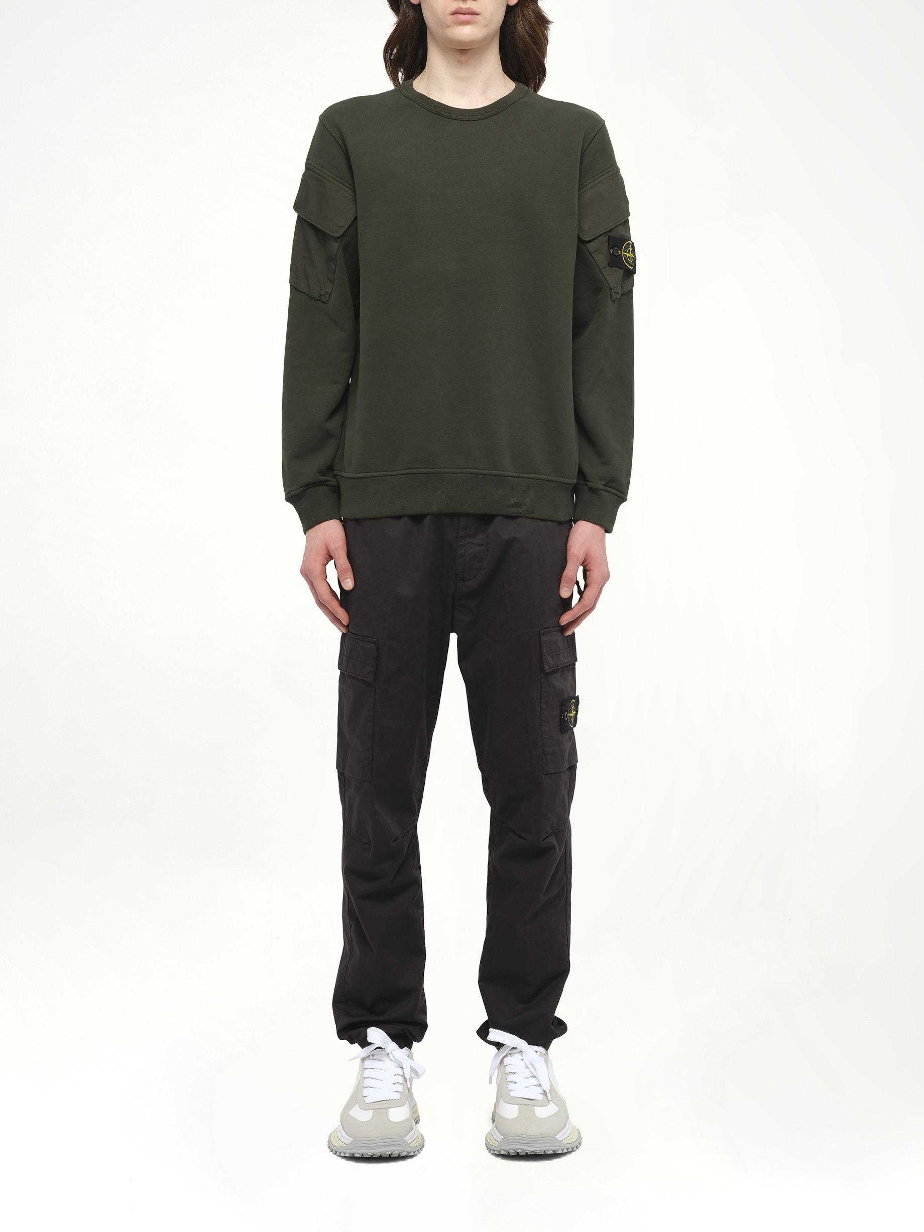 610000 Cotton Fleece Sweatshirt in Juniper - 7