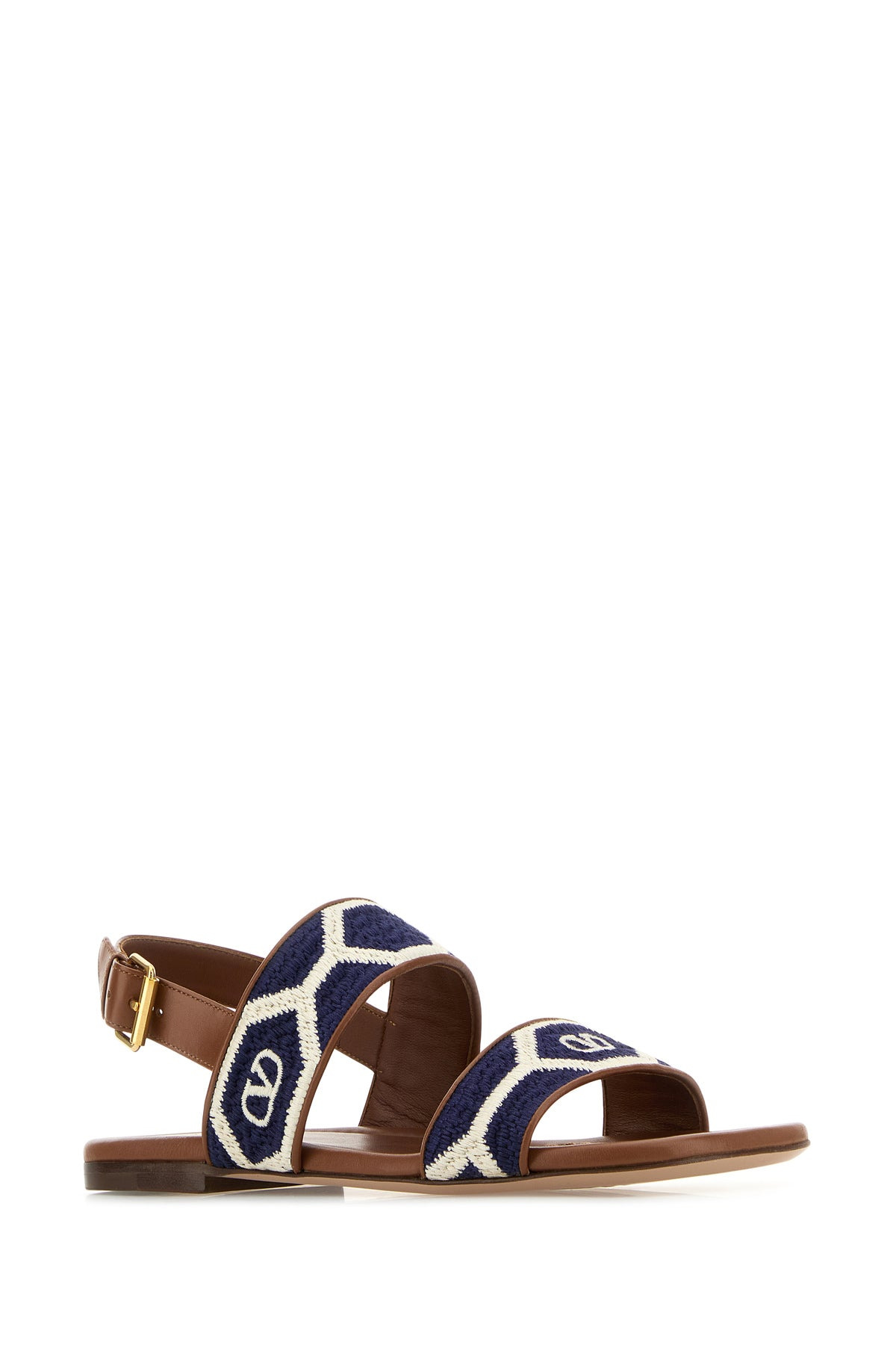 Embroidered fabric VLogo Signautre sandals - 2