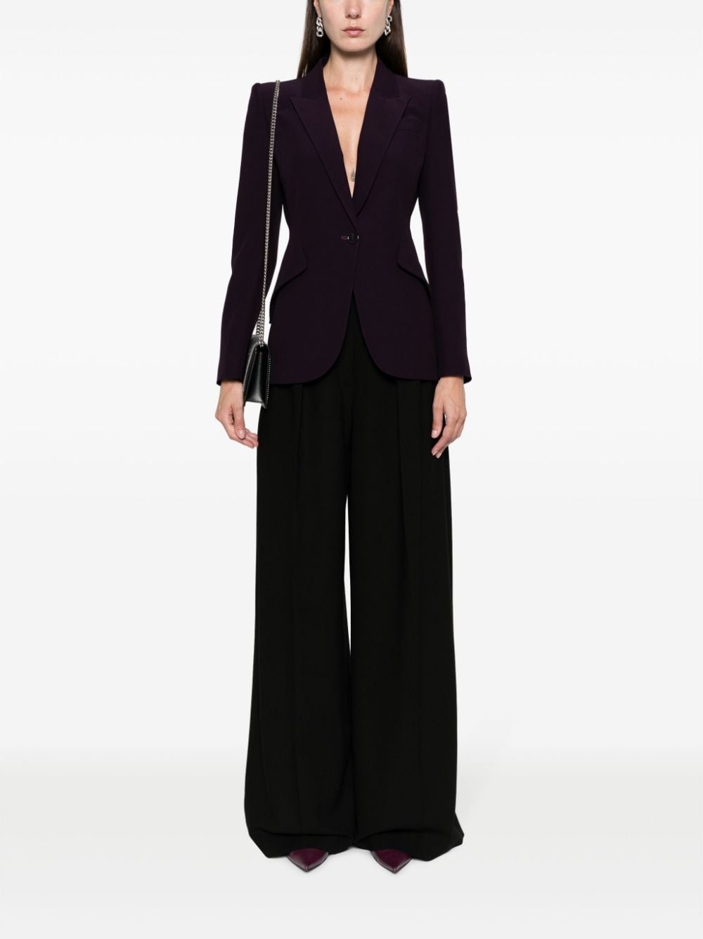 tailored single-breasted blazer - 2