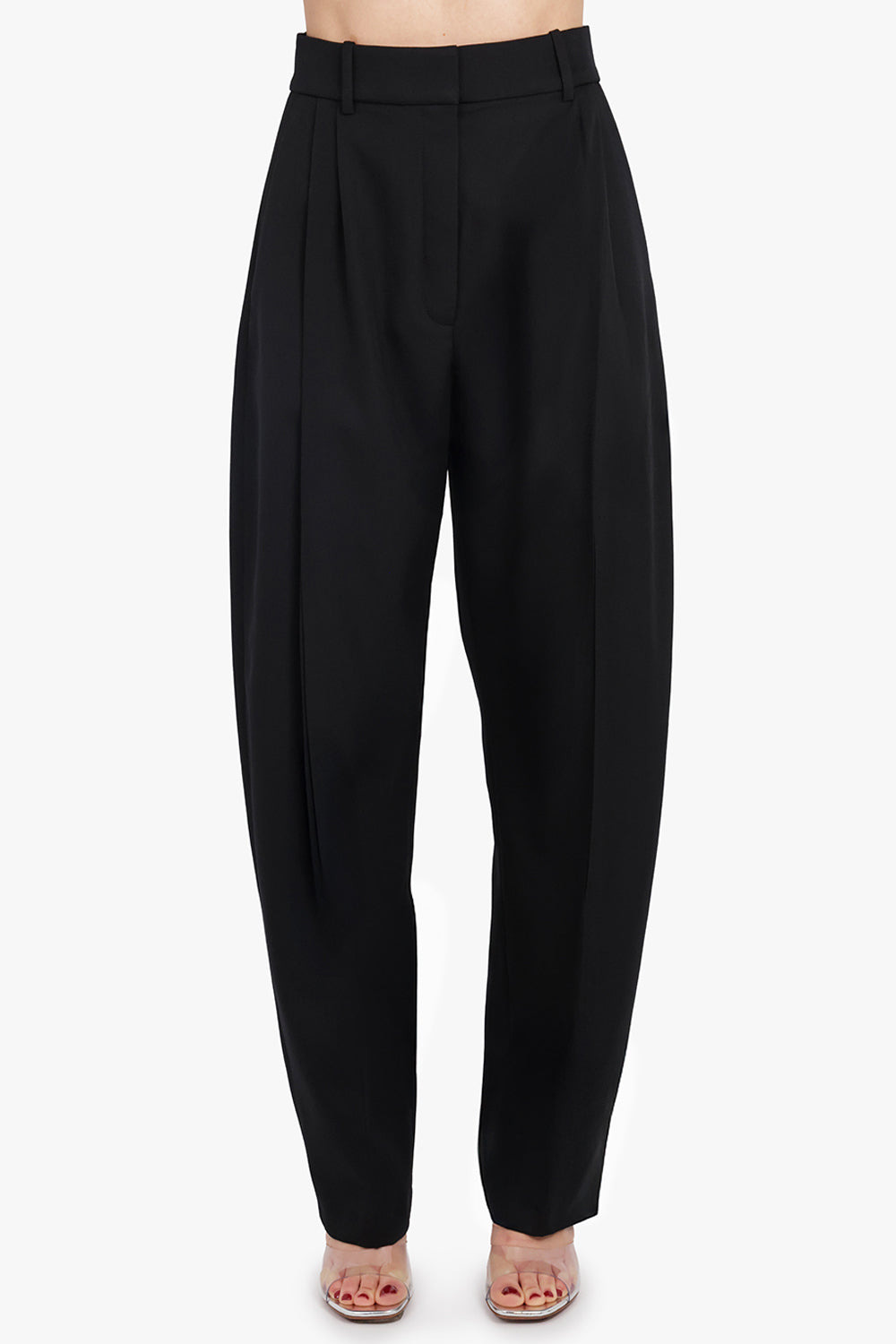 SLIT DETAIL TAPERED PANT | BLACK - 3