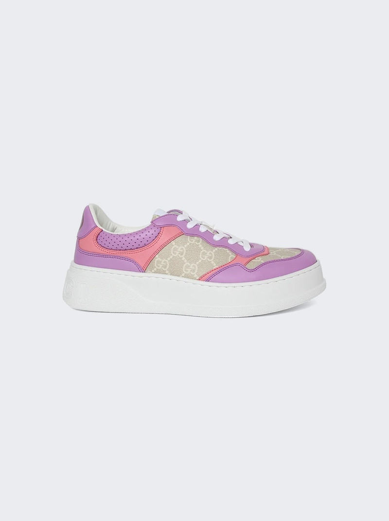 multi-panel lace-up sneakers - 1