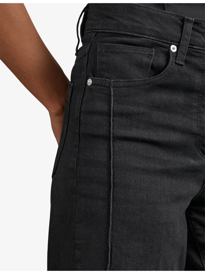 Heather Wide-Leg High-Rise Denim-Blend Jeans 6