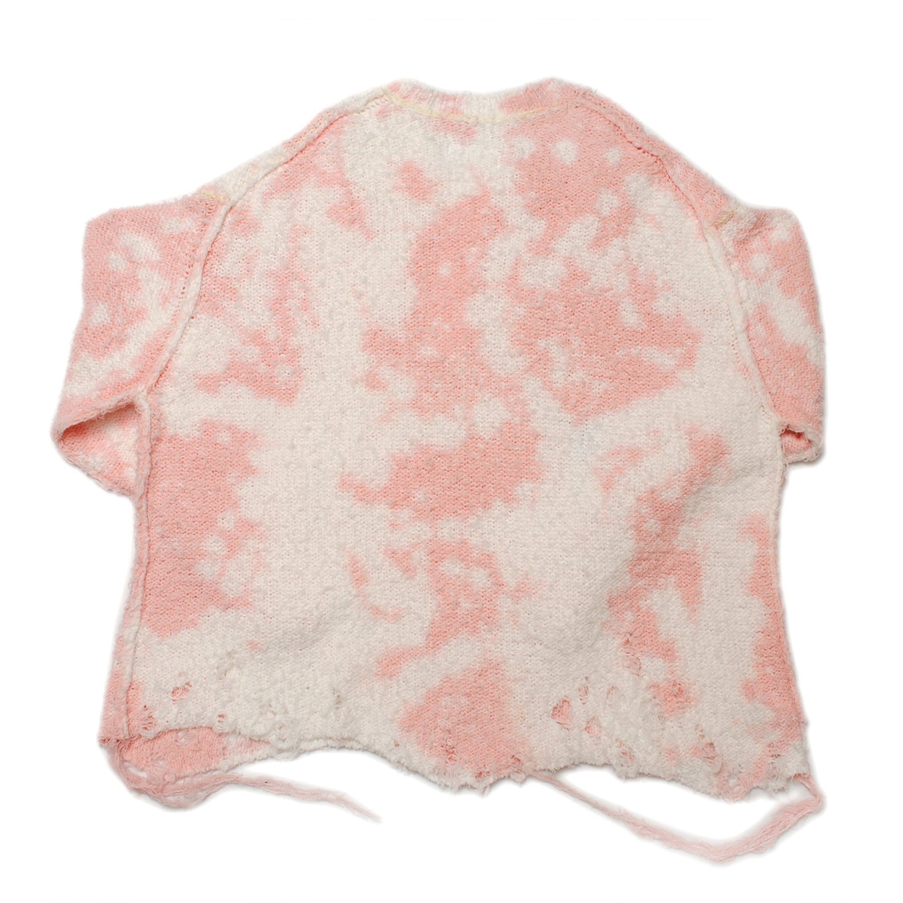 RECYCLE COTTON BLEACHED PULLOVER / PINK - 2