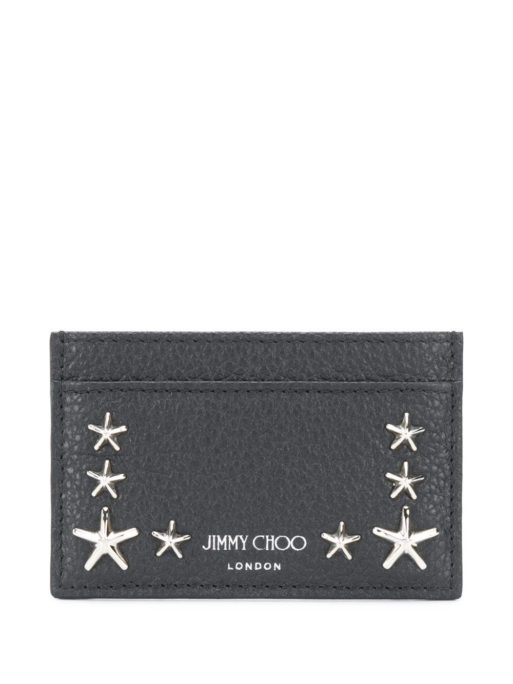 star studded leather card holder - 1