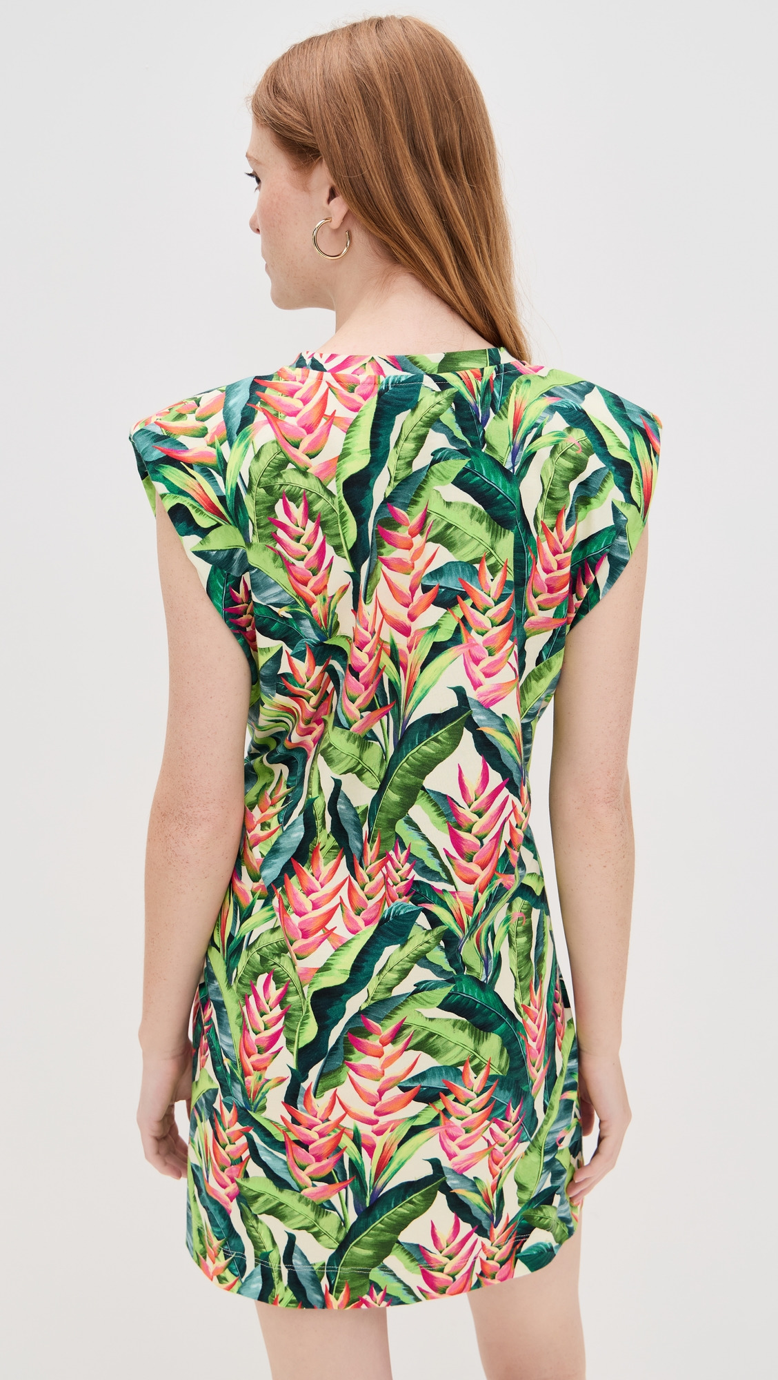 Heli Leaves Pearl T-Shirt Jersey Mini Dress - 2