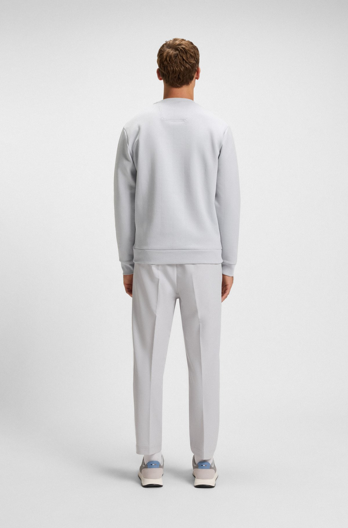 SWEATSHIRT WITH DROP-NEEDLE STITCHING - 5