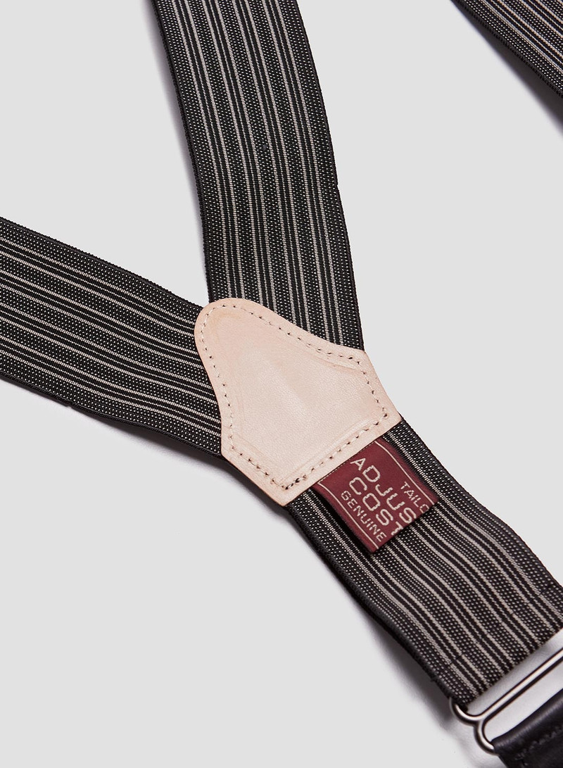 Adjustable Costume Classic Braces Stripe Black 3
