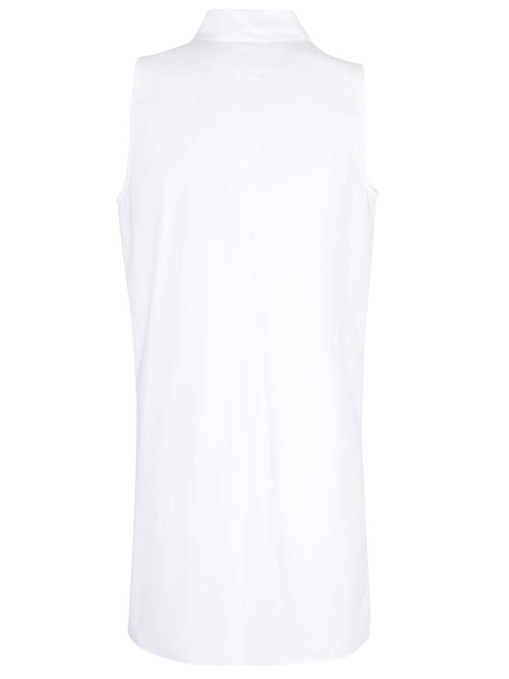 Sleeveless Long Shirt Shirts White - 2