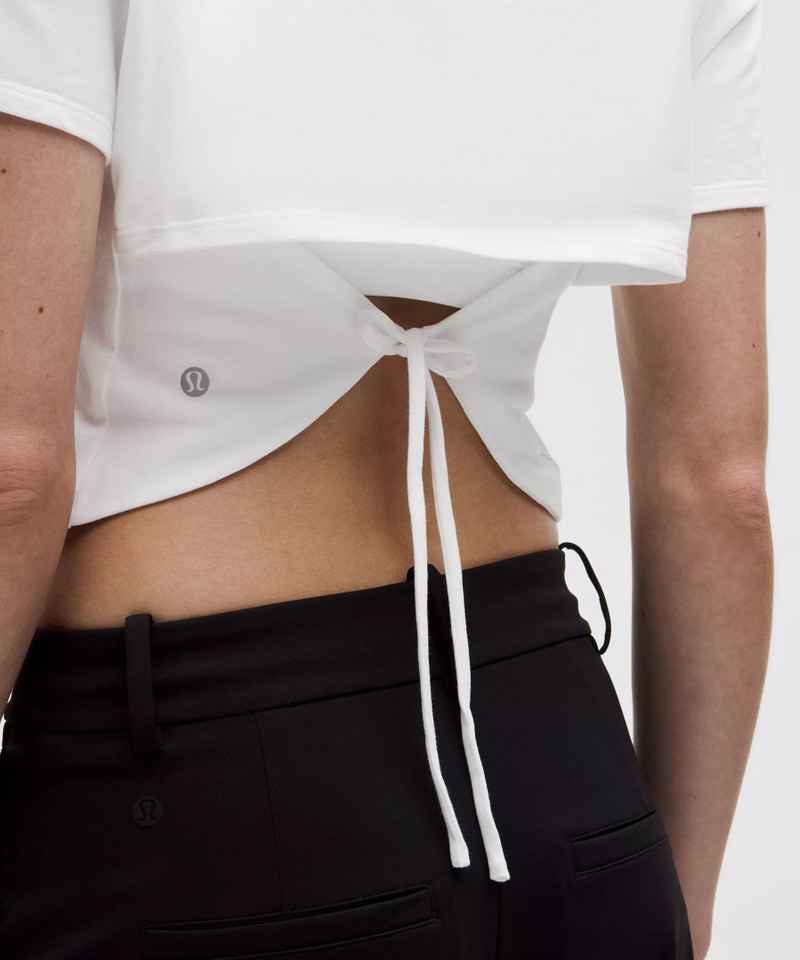 Tie-Hem Heavyweight Cotton T-Shirt 5