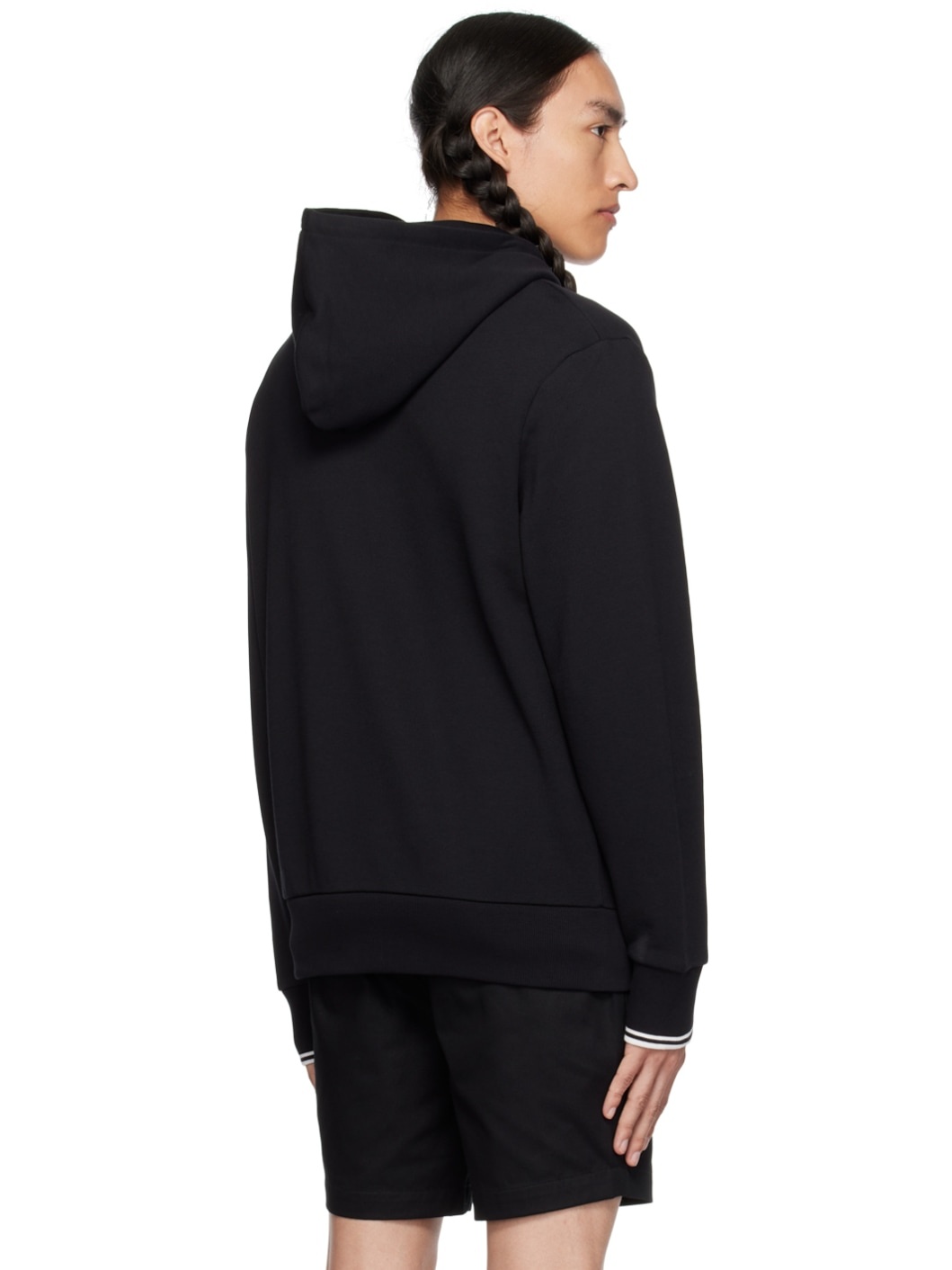 Black Tipped Hoodie - 3