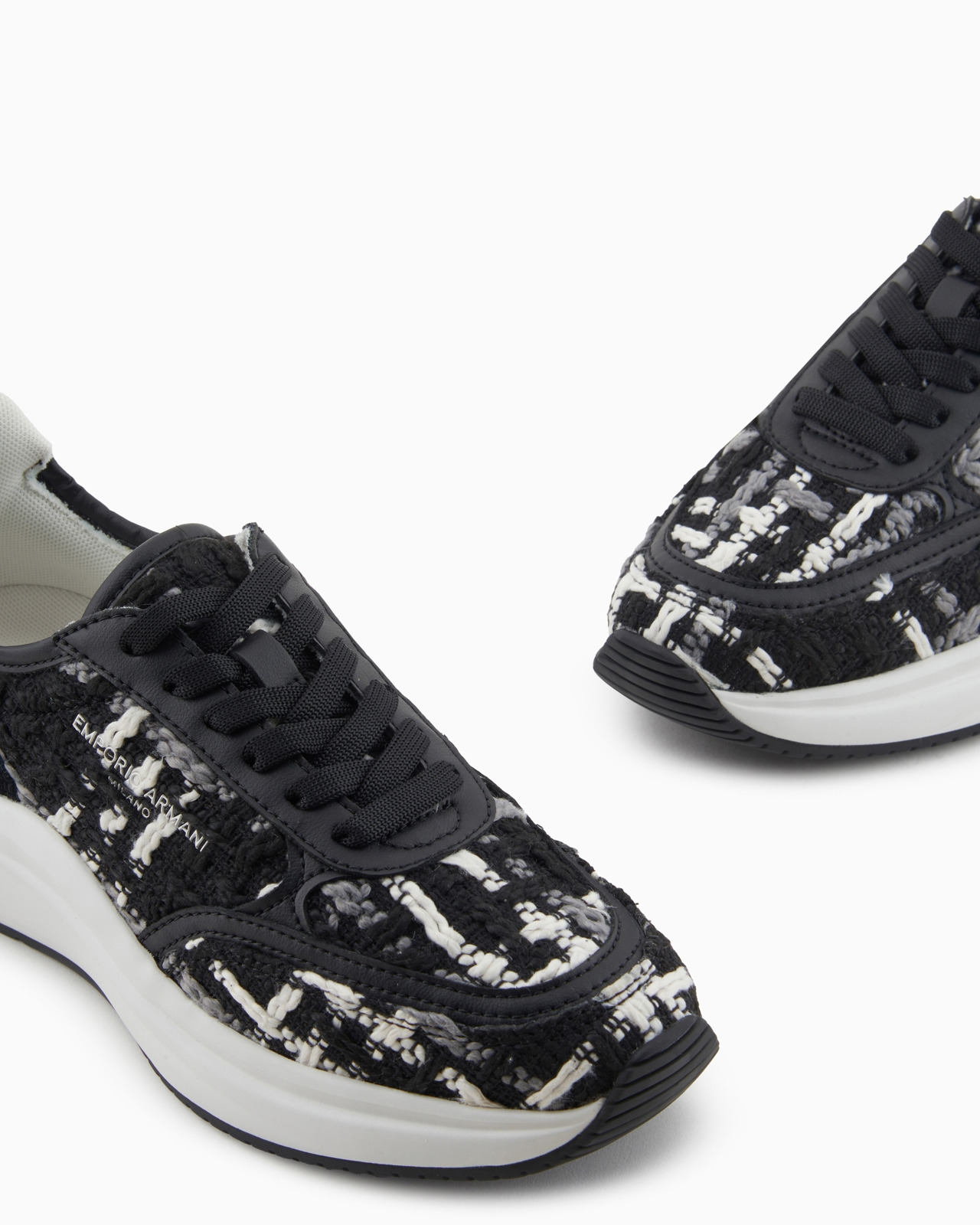 Bouclé fabric sneakers - 5
