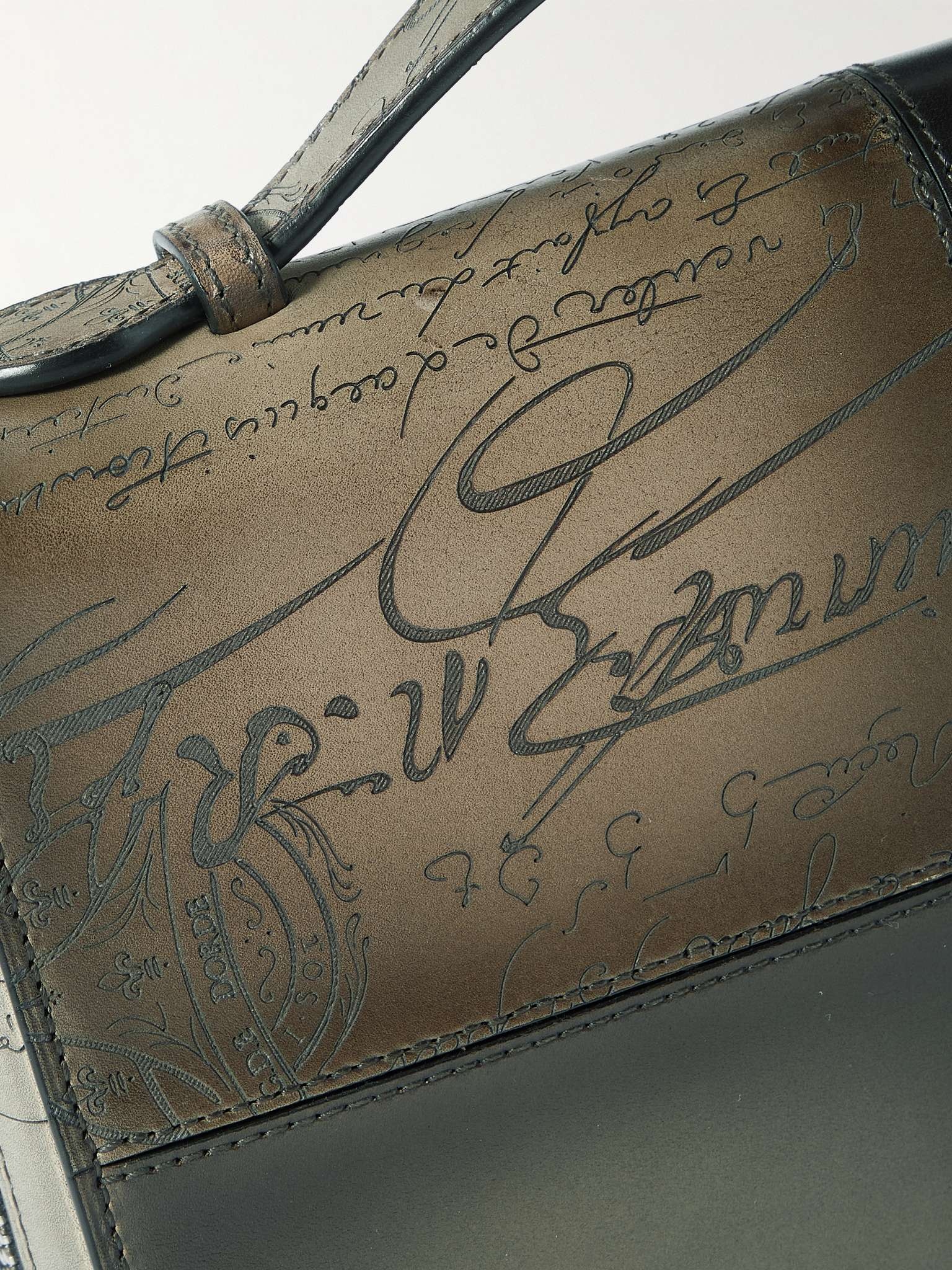 Itauba Scritto Panelled Venezia Leather Pouch - 5