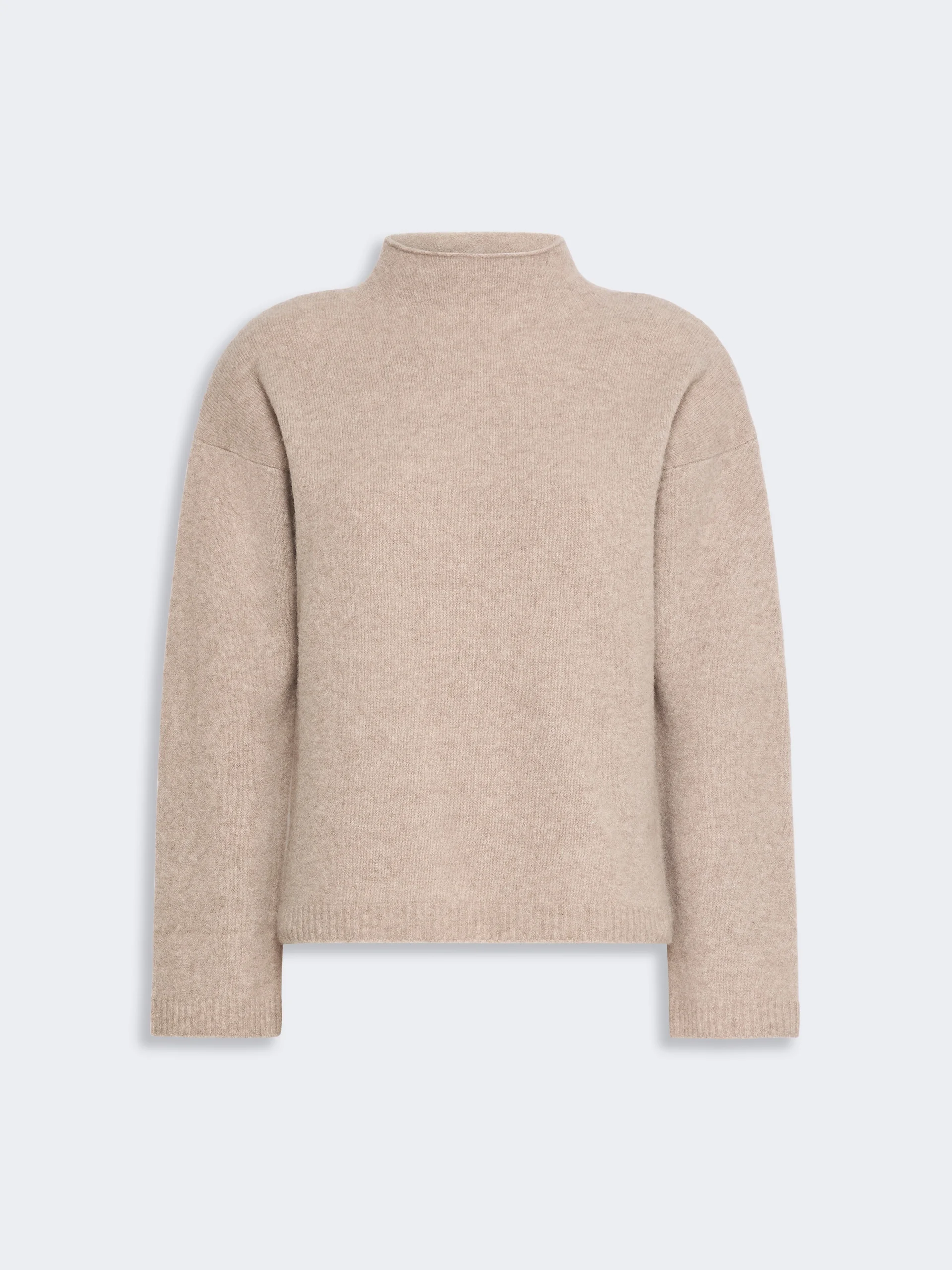 ZODIACO Relaxed-cut cashmere yarn sweater - SAND - 1