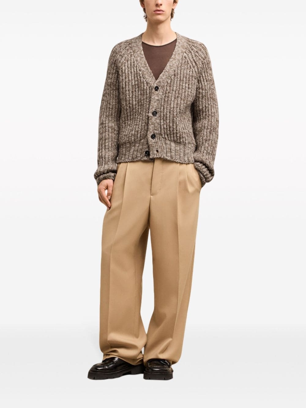 ribbed cardigan - 3