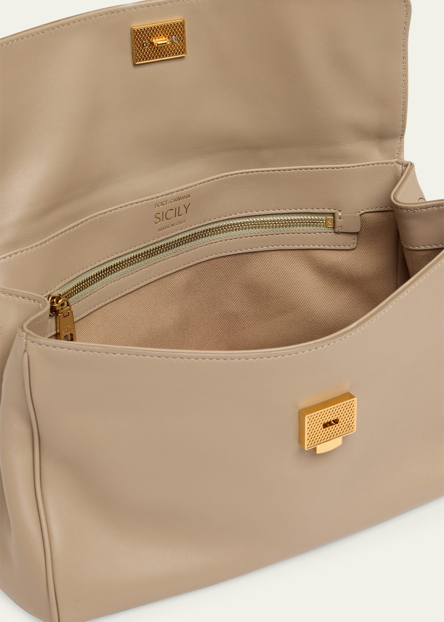 Sicily Leather Top-Handle Bag - 4