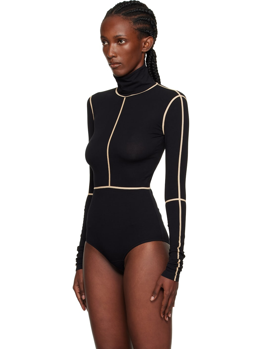 Black Long-Sleeve Bodysuit - 4