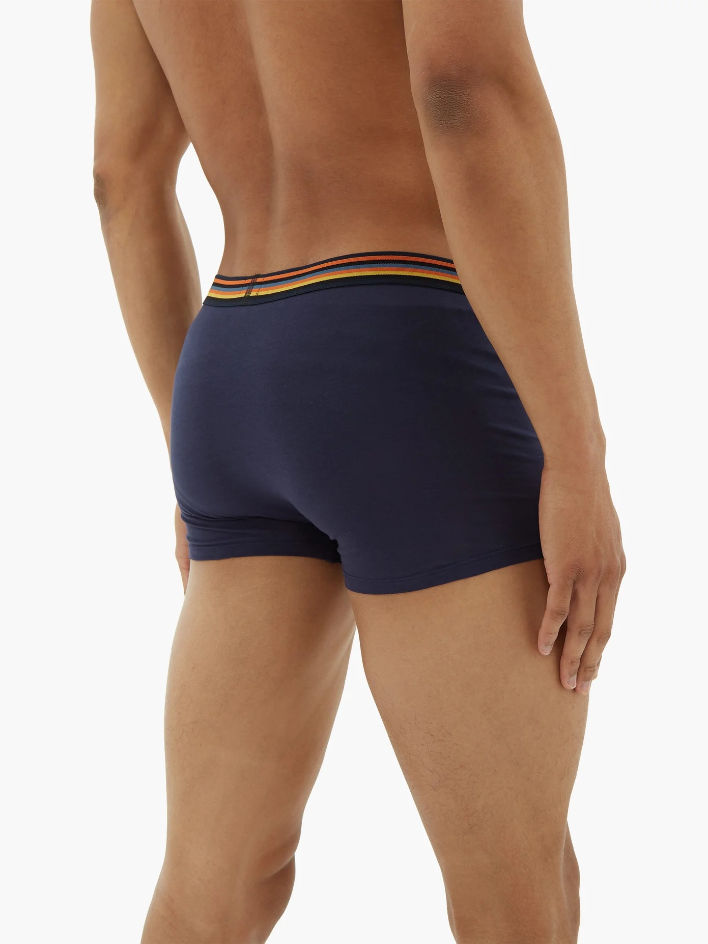 Striped-waistband pima-cotton jersey boxer briefs - 3