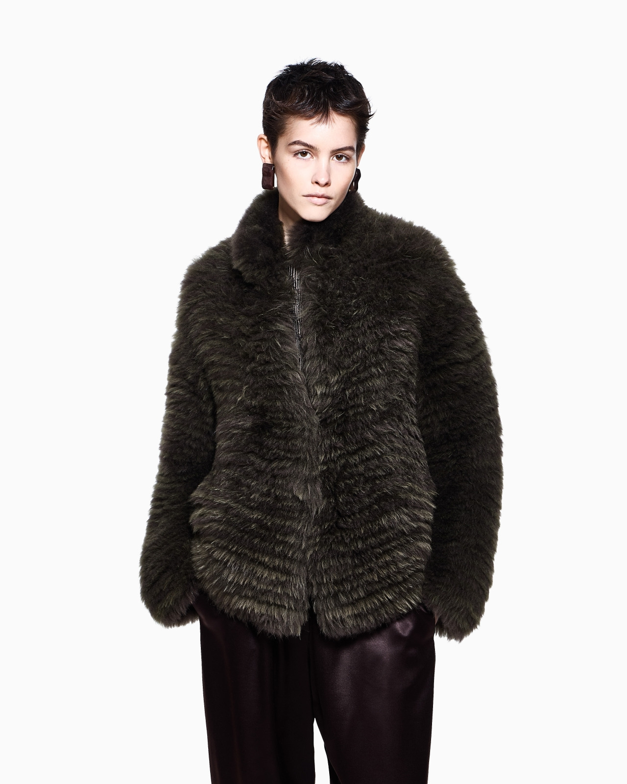 TWO-TONE CASHMERE OVERSIZED BLOUSON - 4