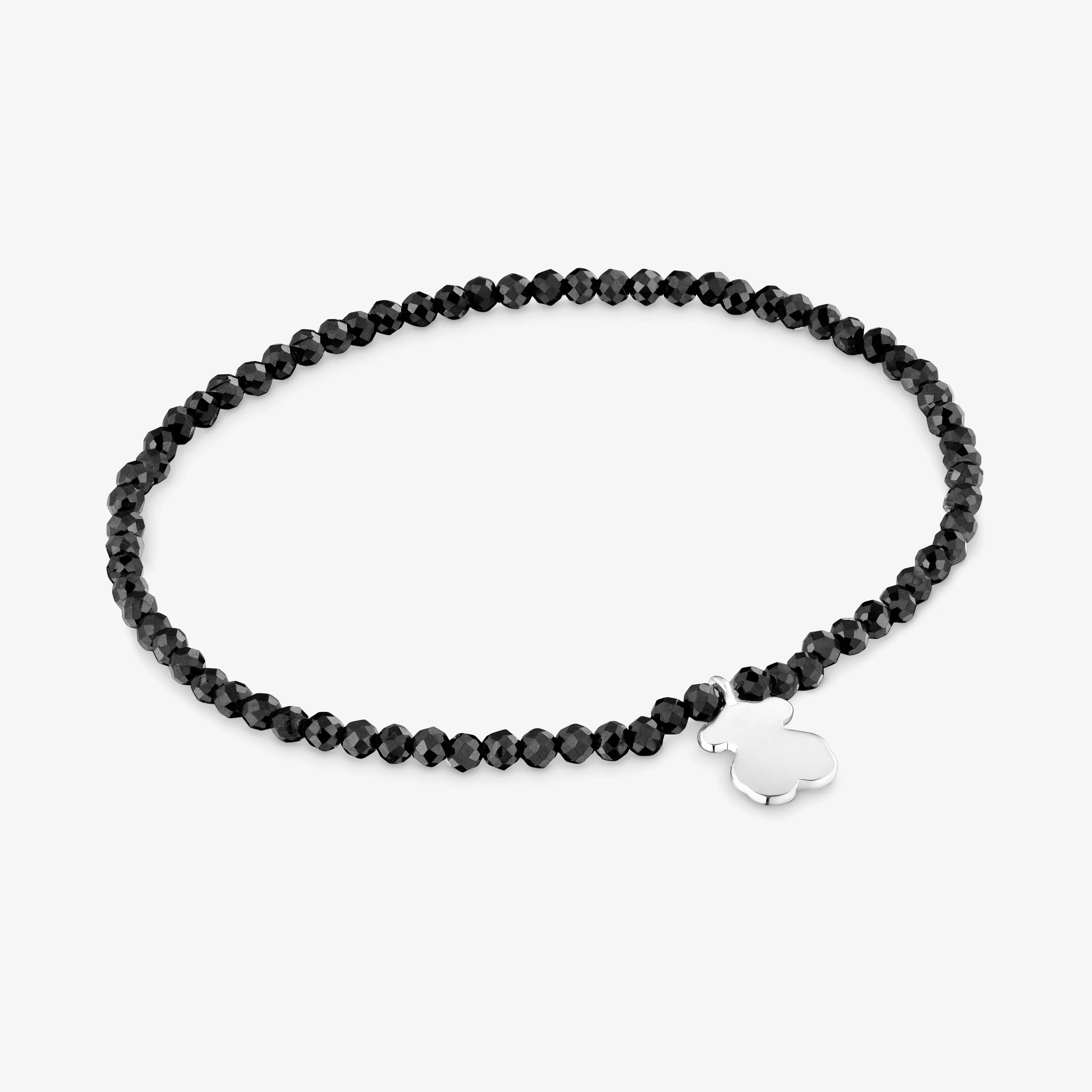Elastic Bracelet with spinels and silver bear TOUS Motifs - 1