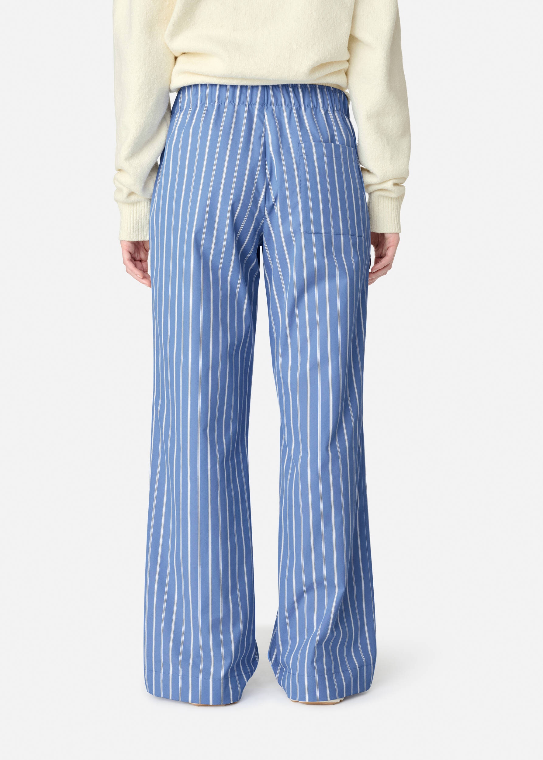Striped Cotton Trousers - 3