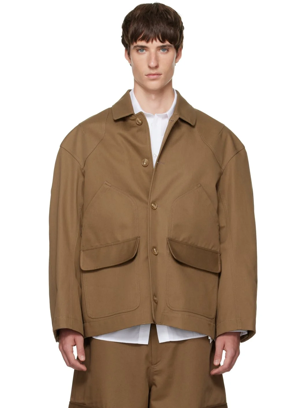 Brown Daisy Workwear Field Jacket - 1