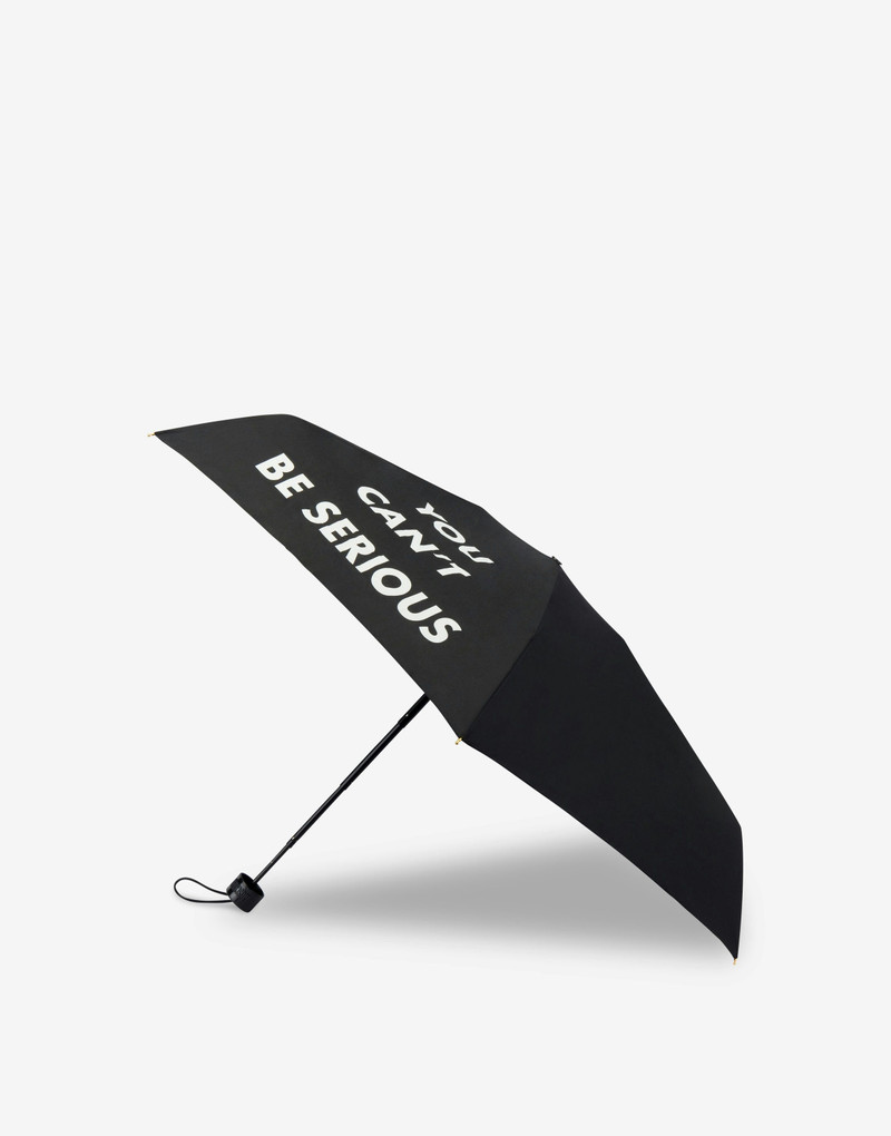 Moschino SUPERMINI UMBRELLA YOU CAN'T BE SERIOUS outlook