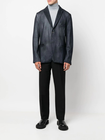 Avant Toi wool-cashmere single-breasted blazer outlook