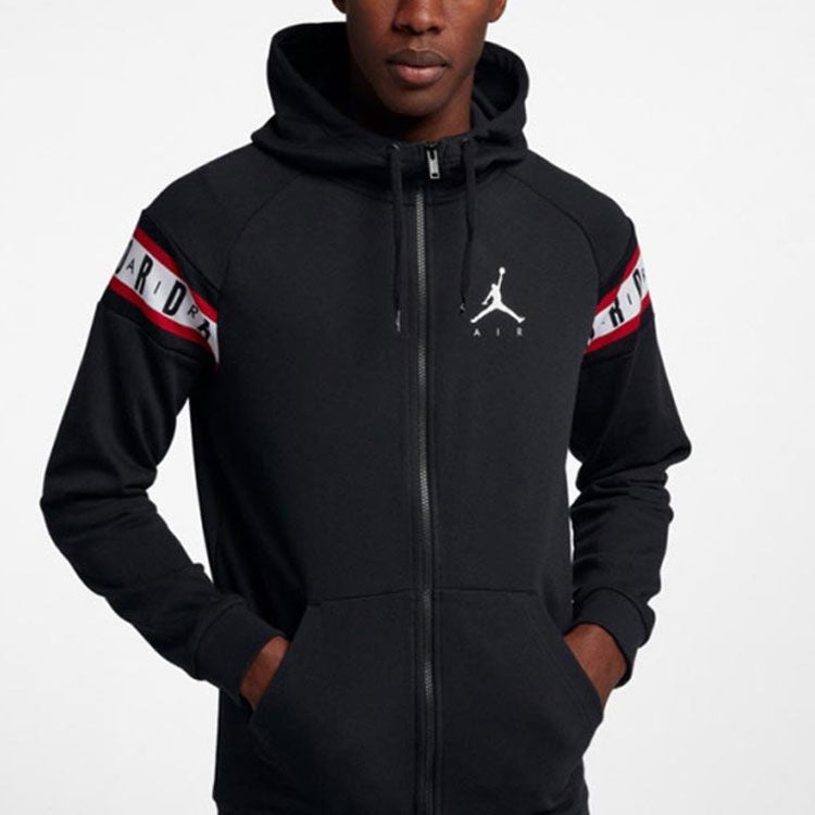 Air Jordan Sports Hooded Jacket Men Black CU2775-010 - 4