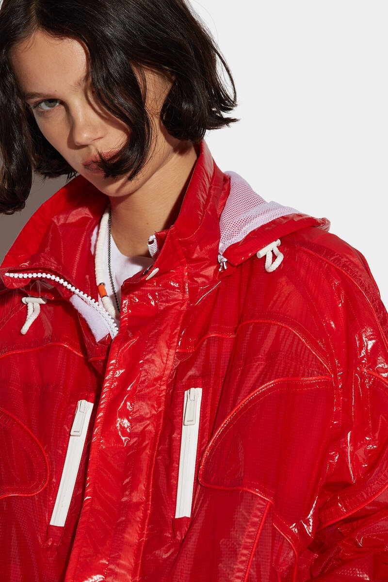 GOTH WASH TECHNO HOODED JACKET - 4