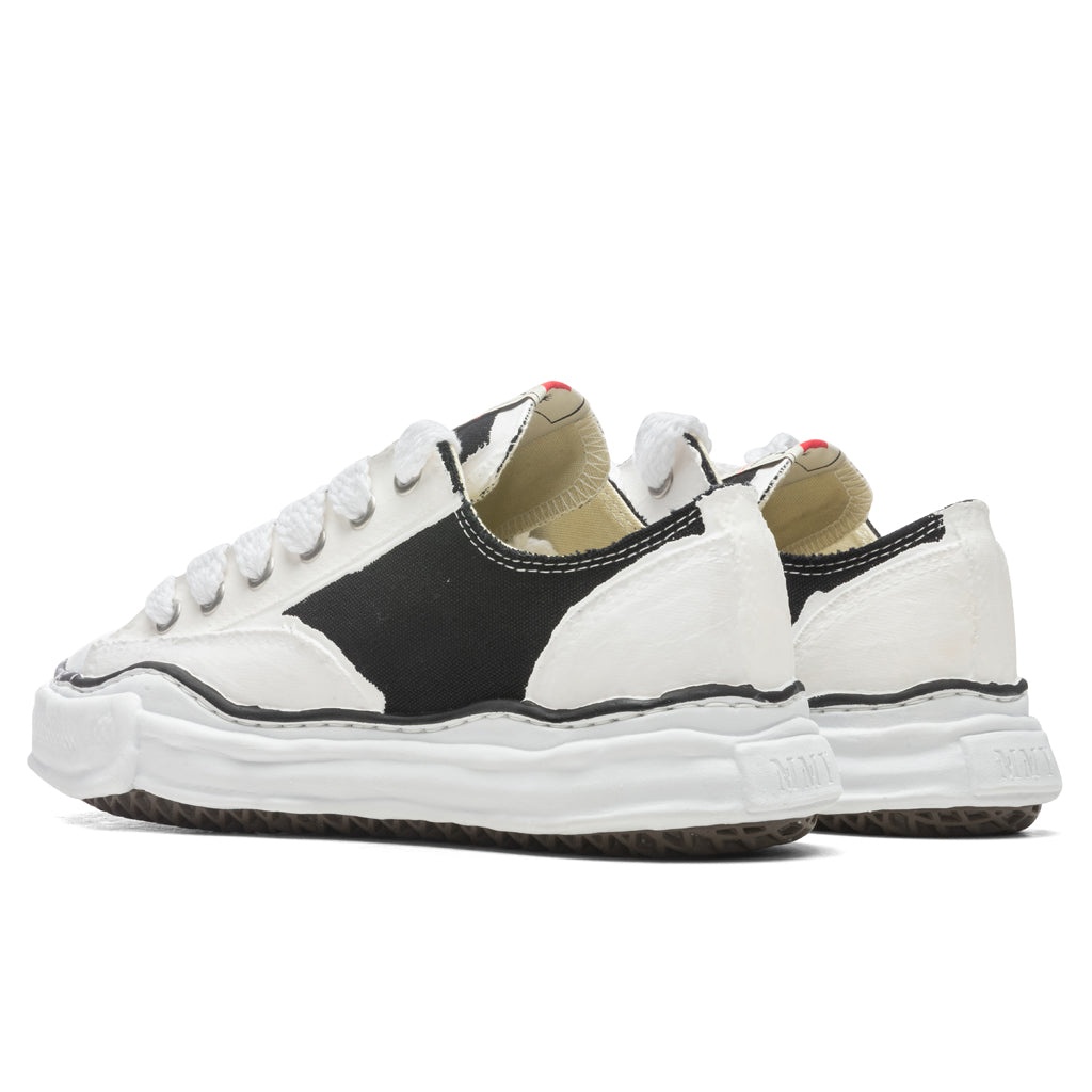 PETERSON LOW OG SOLE RUBBER PAINTED CANVAS SNEAKER - BLACK/WHITE - 3