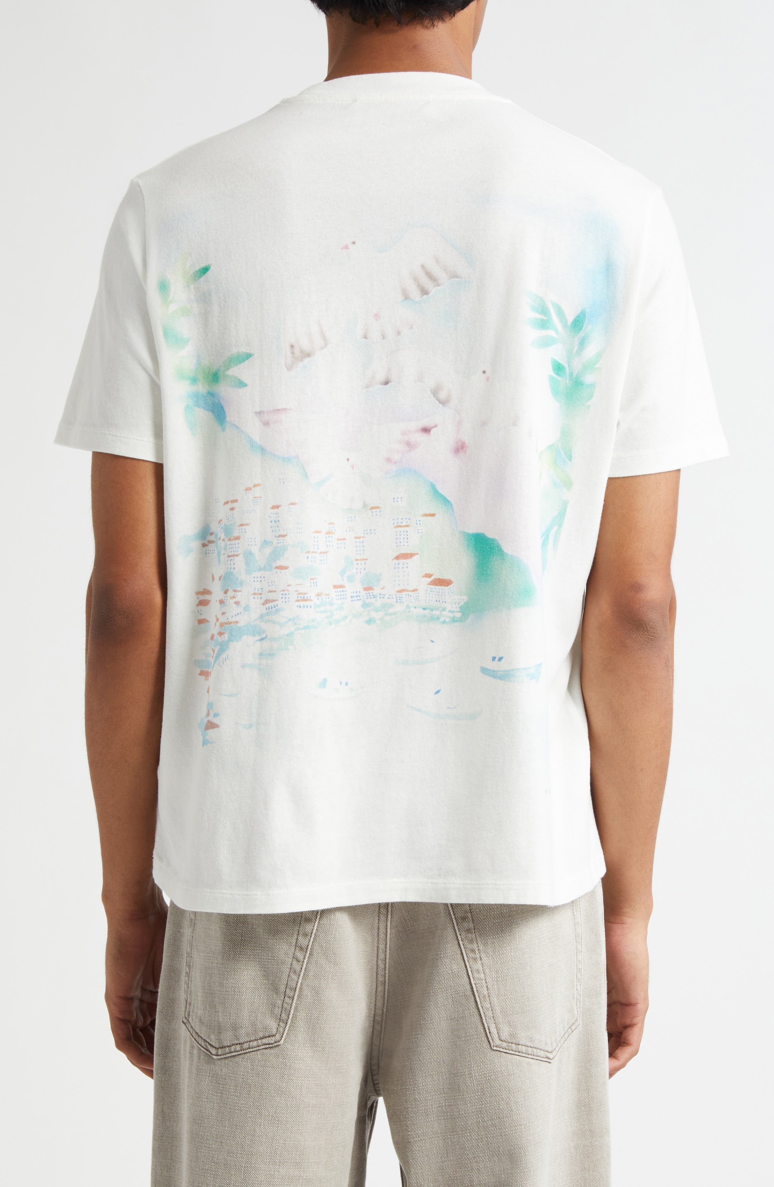 OUR LEGACY Sea View Box T-Shirt in Sea View Print Legacy Jersey at Nordstrom - 2