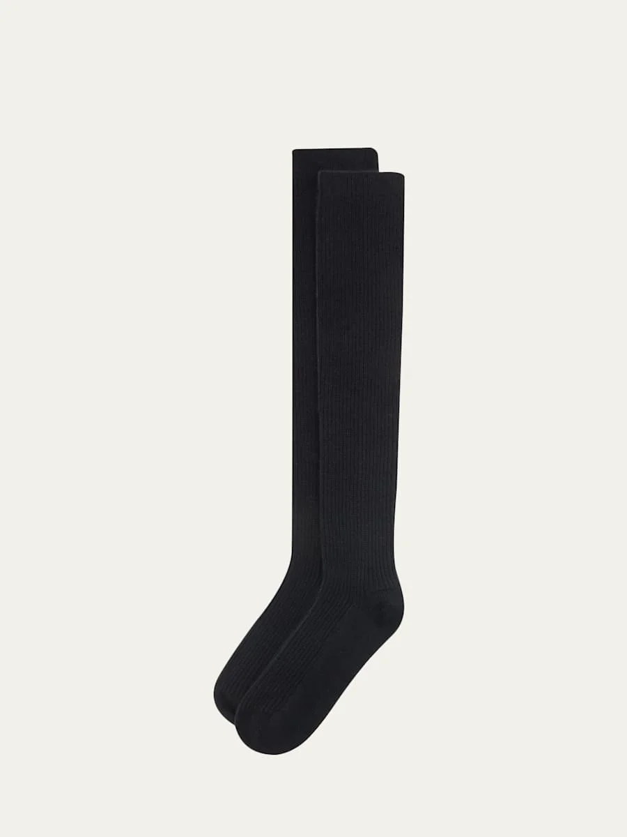 Zeraphine Cashmere Knee-High Socks - 1