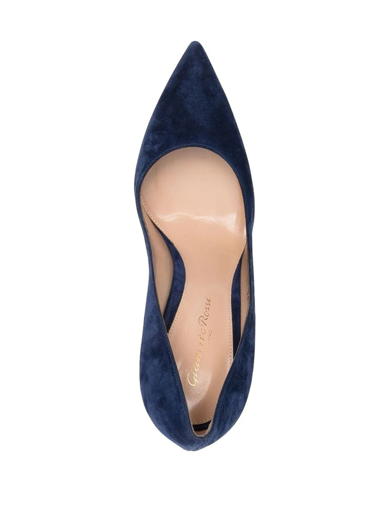 105mm pointed suede pumps 4