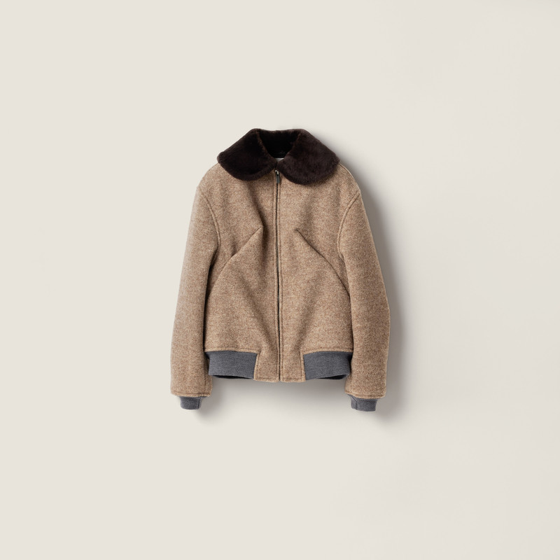 Shetland wool blouson jacket 1