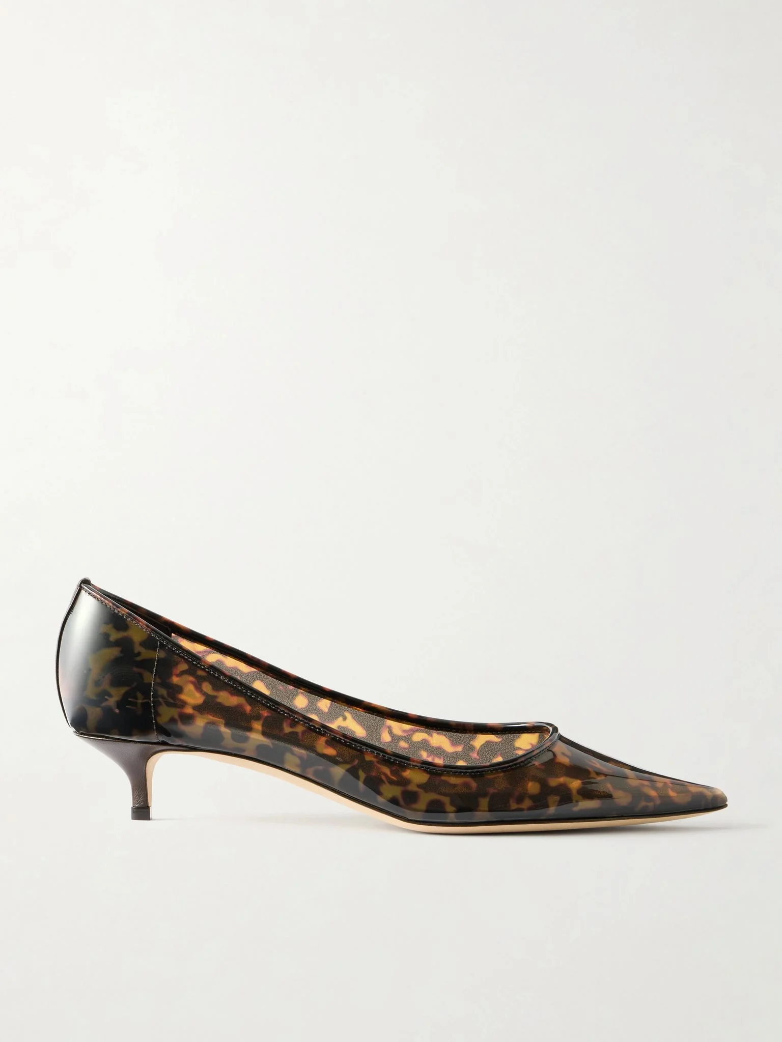 Amelia 30 animal-print PVC pumps Tortoiseshell - 1