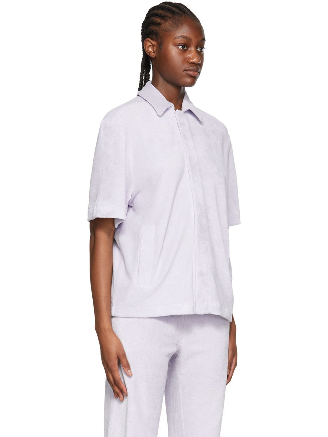 Purple Cotton Shirt - 2