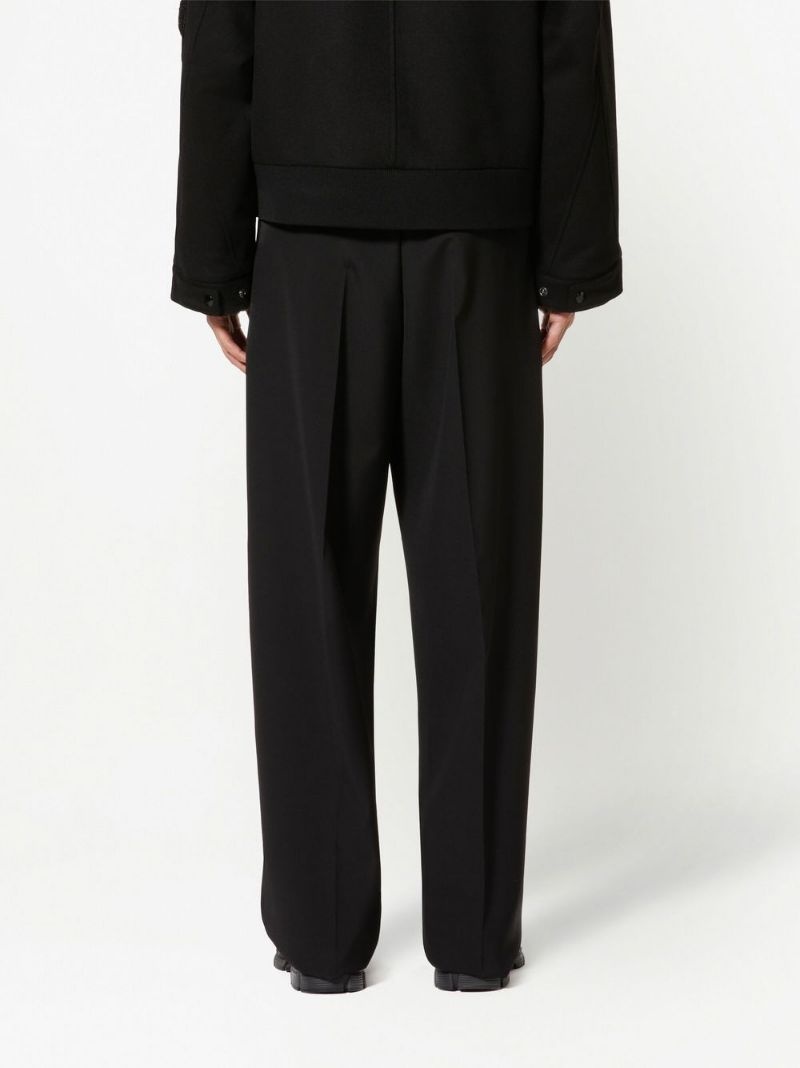 wide-leg wool trousers - 6
