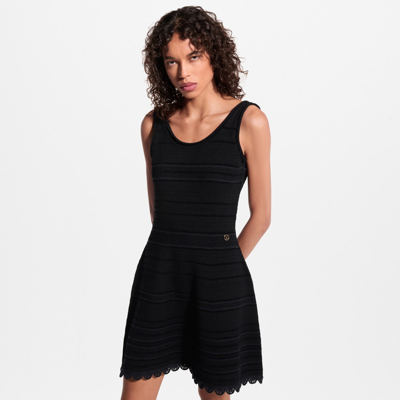 Scoop Back Striped Dress 4